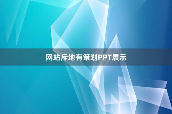 网站斥地有策划PPT展示
